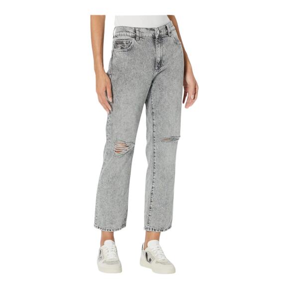 DL1961 jeans Patti High rise Vintage distressed ankle gray size 27 - Picture 1 of 5